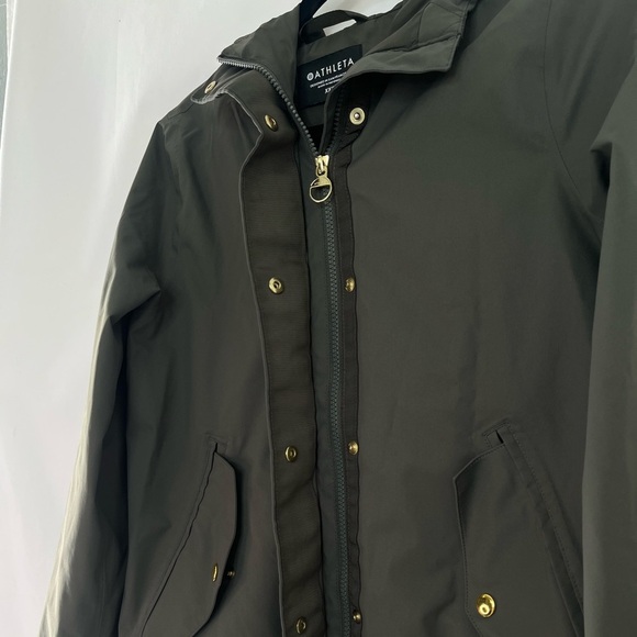 Athleta Surto Waterproof Jacket in Mountain Olive Green Size XXSmall - Picture 5 of 13